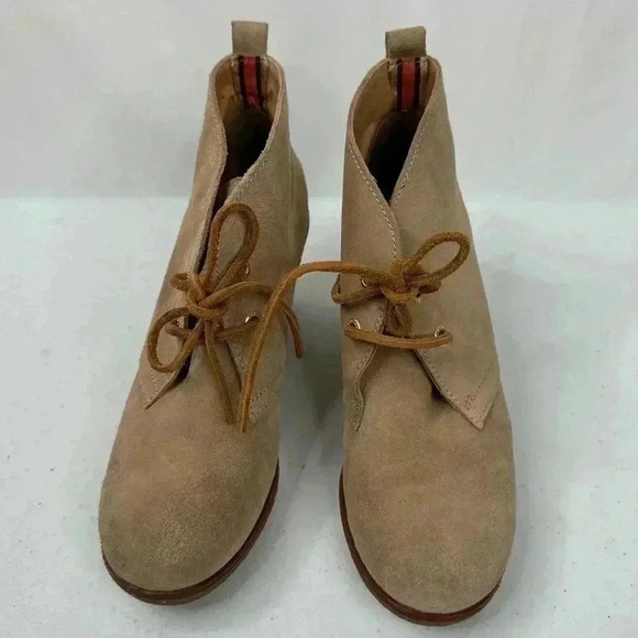 Sperry Top Sider Women's Harlow Tan Suede Wedge Chukka Bootie Size 7.5 - Picture 3 of 14